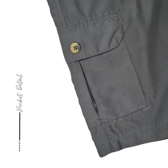 MAGELLAN OUTDOOR GREY CARGO SHORT FOR MEN - Picture 7 of 9